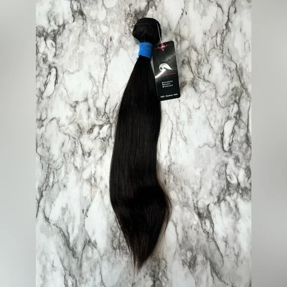 14 Inch Brazilian Human Hair  Unprocessed Natural Straight black Hair Bu… - Picture 3 of 10